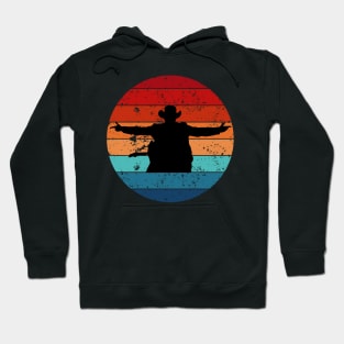 Cauthen Retro Distressed Sunset Hoodie